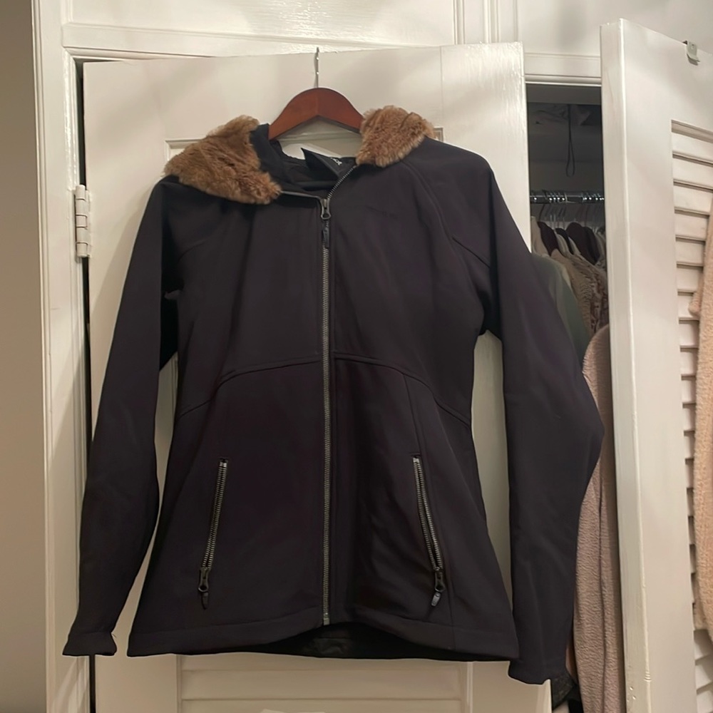 Marmot fleece lined soft shell coat